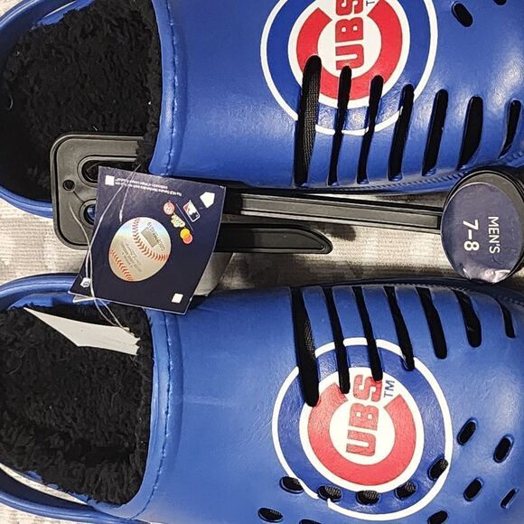 Red and Blue Slippers with Ventilation and Adjustable Strap - Picture 1 of 5